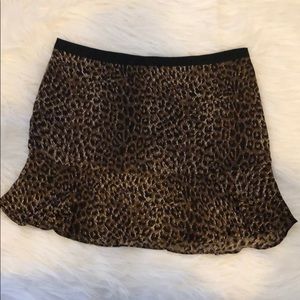 Leopard mini skirt